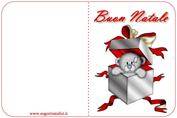 BIGLIETTO AUGURI BUON NATALE