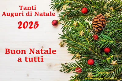 Auguri di Natale 2025