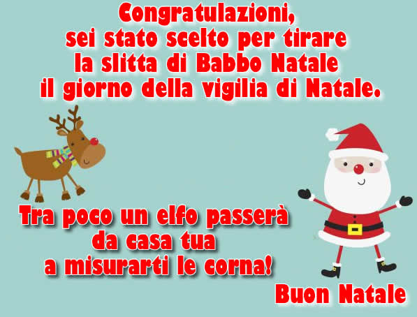 AUGURI NATALIZI DIVERTENTI